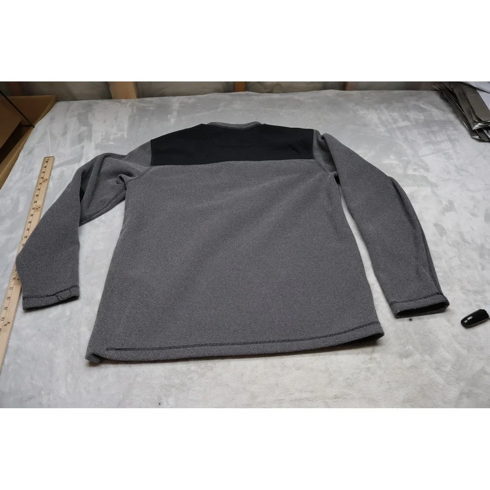 Carhartt Sweater Mens Medium Black Fallon 1/2 Zip Relaxed Fit Pullover Warm Soft
